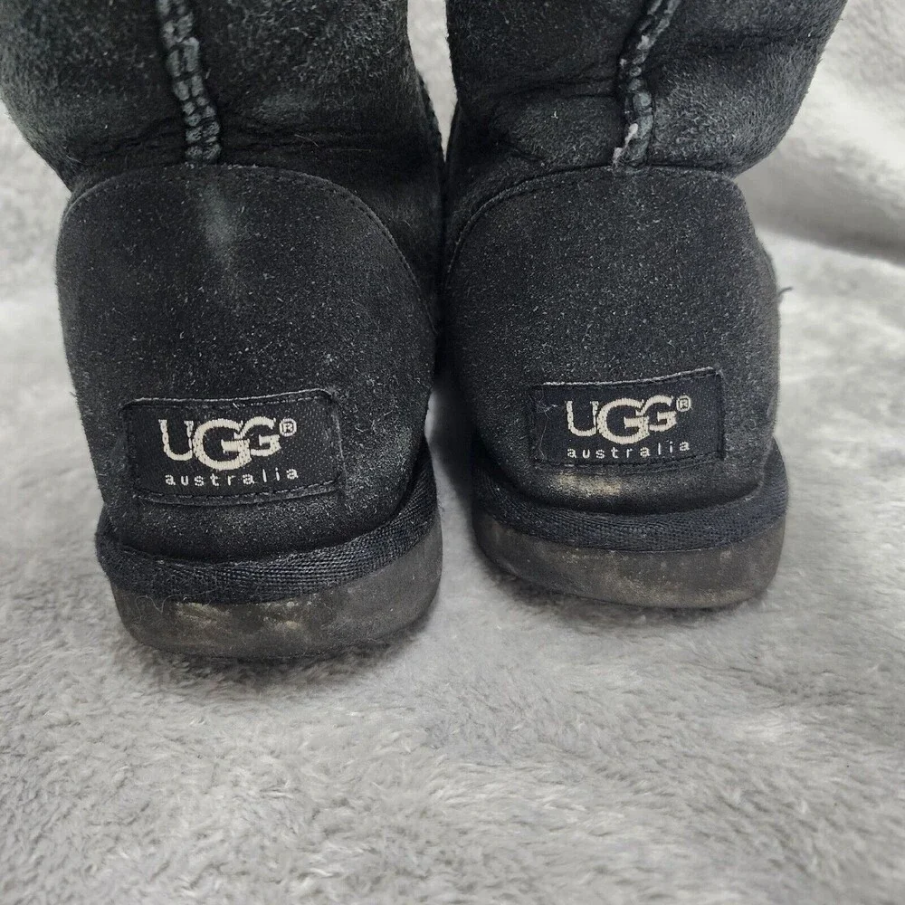 UGG #5815 Australia Classic Tall Black Suede Warm Winter Boots Women's Shoes 7